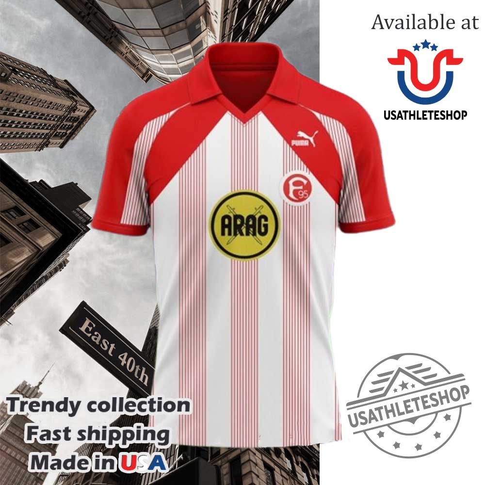 Fortuna Düsseldorf 198687 Home Kit Retro Polo Shirt