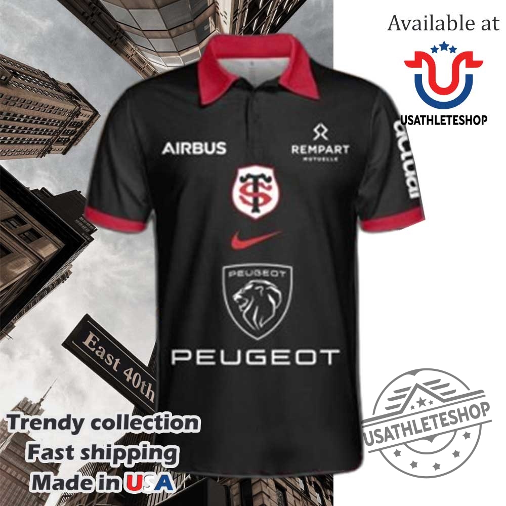 Stade Toulousain 2025 Champions Black Polo Shirt 3 Stade Toulousain 2025 Champions Black Polo Shirt