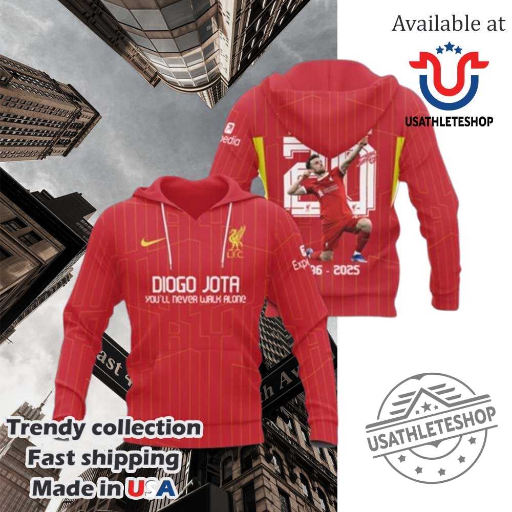 Diogo Jota You Ll Never Walk Alone 19962025 Hoodie