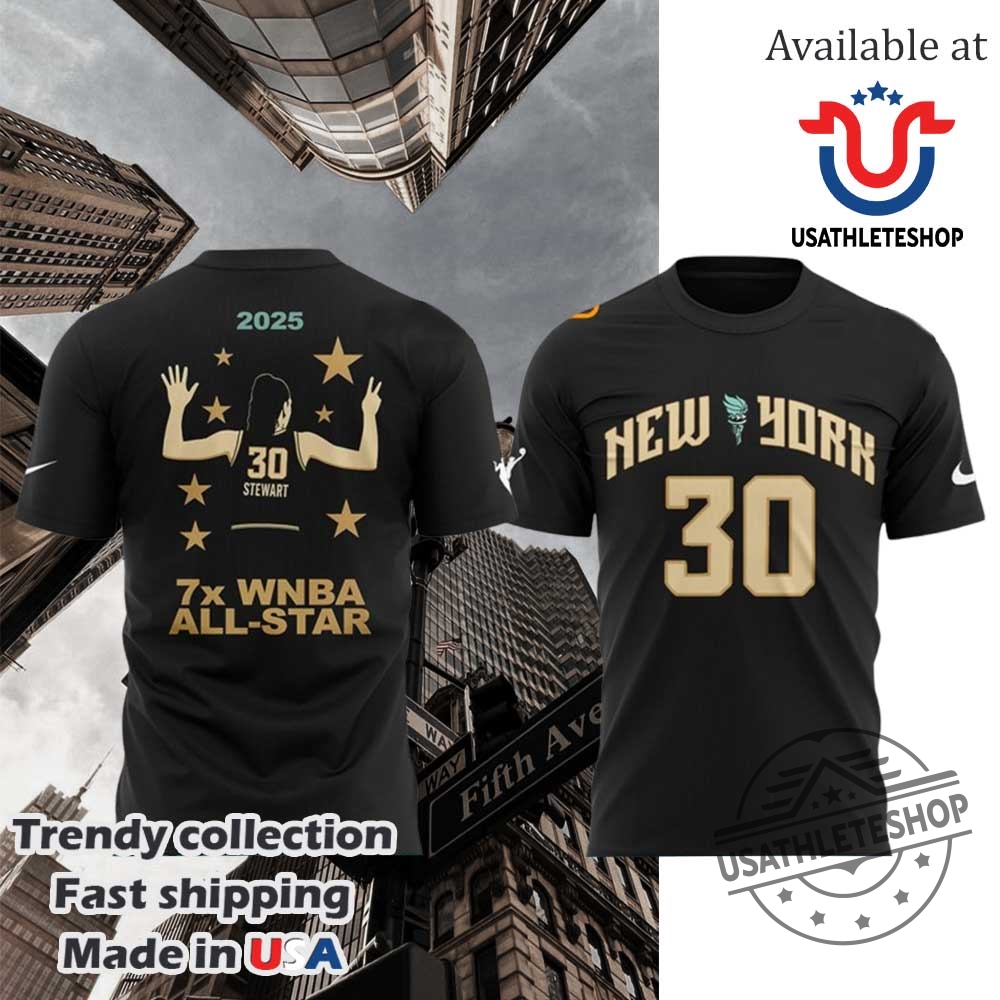 New York Liberty Breanna Stewart 7X Wnba Allstar Shirt