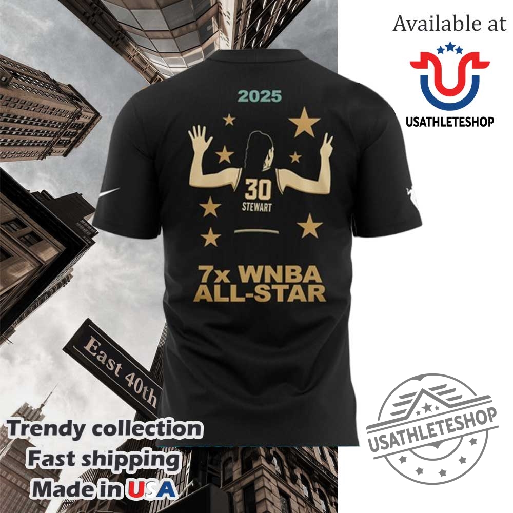 New York Liberty Breanna Stewart 7X Wnba Allstar Shirt 4 New York Liberty Breanna Stewart 7x WNBA All-Star Shirt
