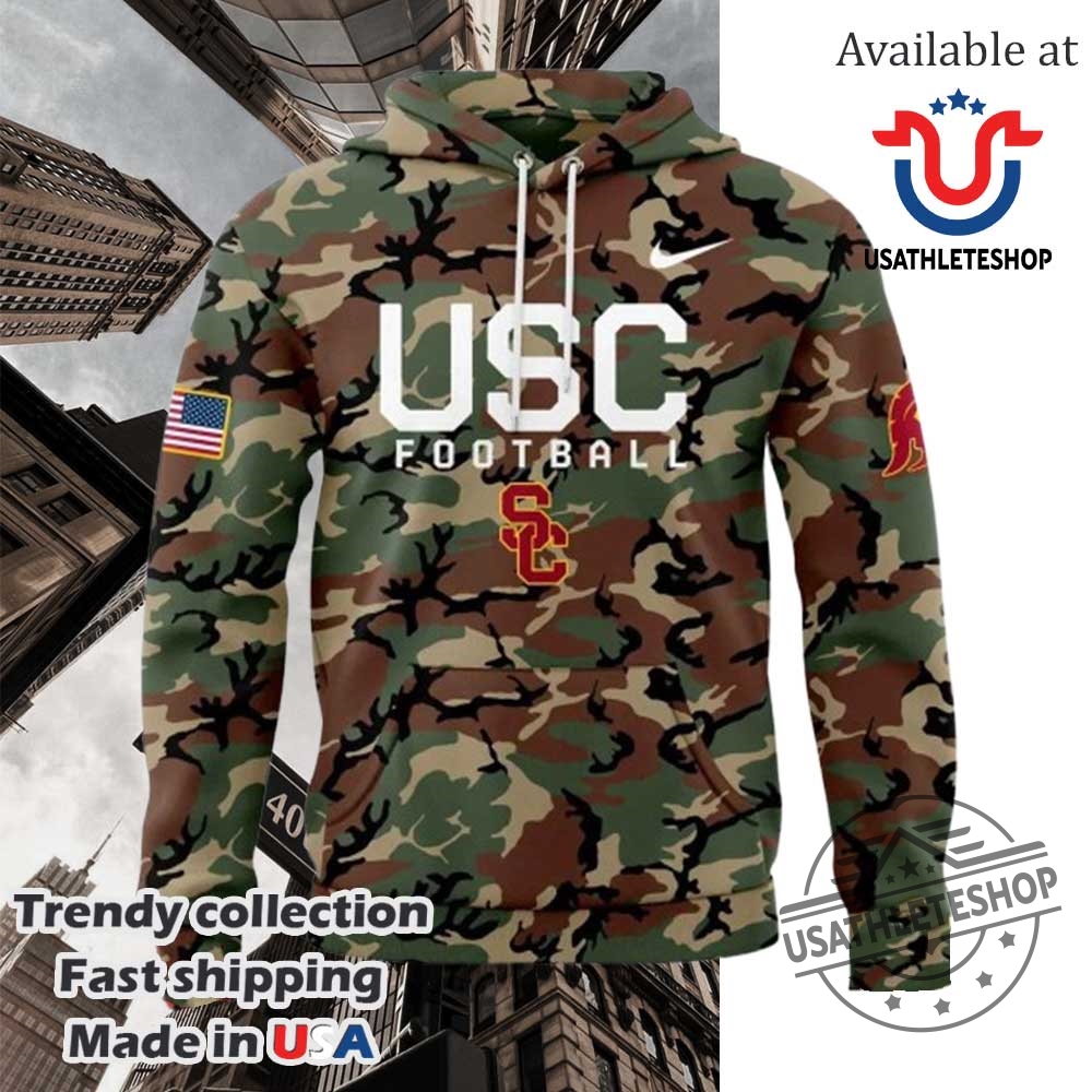 Usc Trojans Military Appreciation Camo All Over Print Hoodie 4 USC Trojans Military Appreciation Camo All Over Print Hoodie