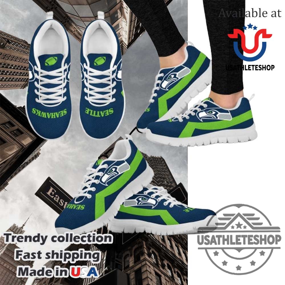 Seattle Seahawks Line Logo Sneakers Conquer The Field Own The Street 3 Seattle Seahawks Line Logo Sneakers: Conquer the Field, Own the Street!