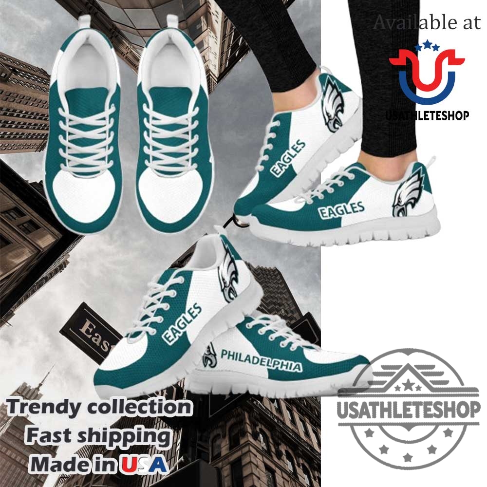 Philadelphia Eagles Top Logo Sneakers Soar High With Your Teams Spirit 3 Philadelphia Eagles Top Logo Sneakers Soar High With Your Teams Spirit usathleteshop 2