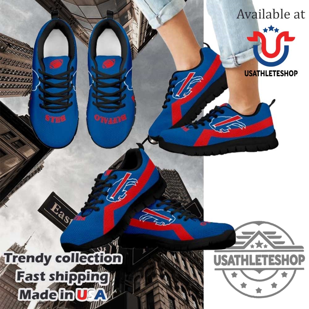 Buffalo Bills Line Logo Sneakers Show Your Bills Mafia Pride 3 Buffalo Bills Line Logo Sneakers: Show Your Bills Mafia Pride!