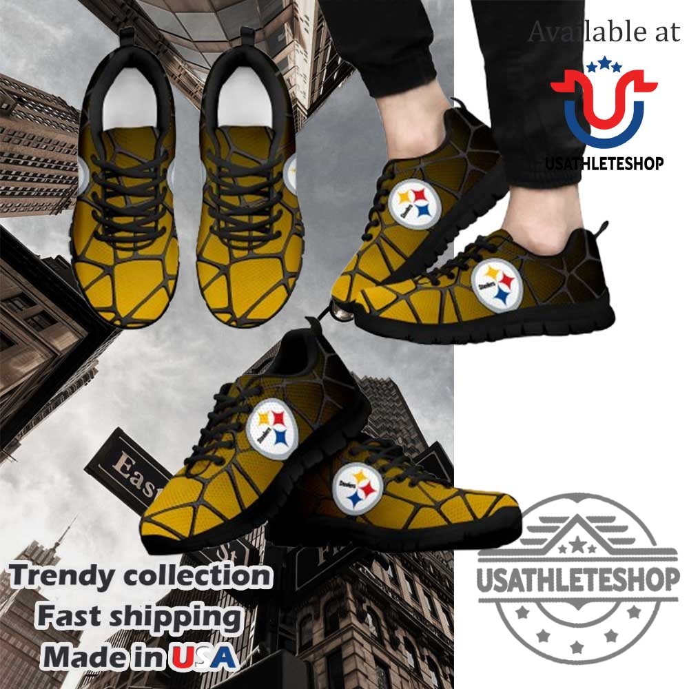 Pittsburgh Steelers Gradient Air Cushion Sneakers Unleash Your Team Colors 3 Pittsburgh Steelers Gradient Air Cushion Sneakers: Unleash Your Team Colors!