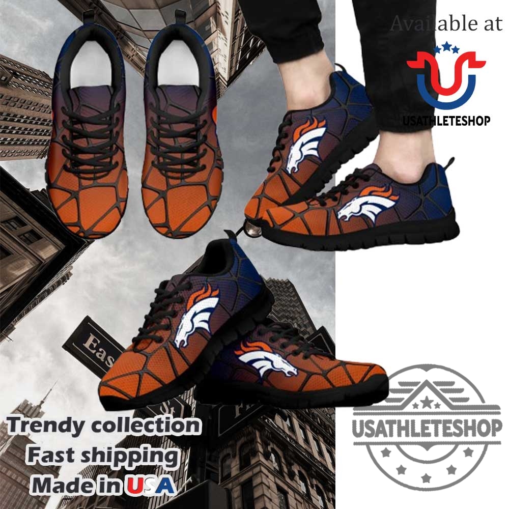 Denver Broncos Gradient Air Cushion Sneakers Ride In Style With Bronco Pride 3 Denver Broncos Gradient Air Cushion Sneakers: Ride in Style with Bronco Pride!