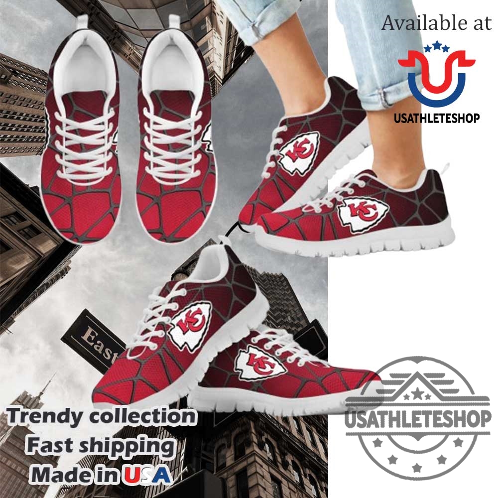 Kansas City Chiefs Gradient Air Cushion Sneakers Rule The Kingdom One Step At A Time 3 Kansas City Chiefs Gradient Air Cushion Sneakers: Rule the Kingdom, One Step at a Time!