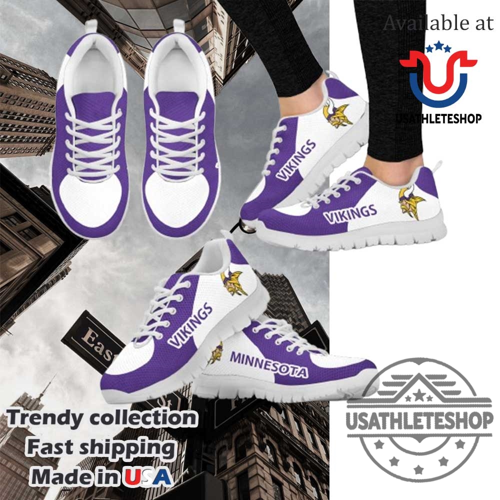 "Explore Exclusive 2025 Sneakers: Jurassic, Herbie, Keyshia, PSG, Star Trek" 16 Minnesota Vikings Top Logo Sneakers Wear Your Purple And Gold With Pride
