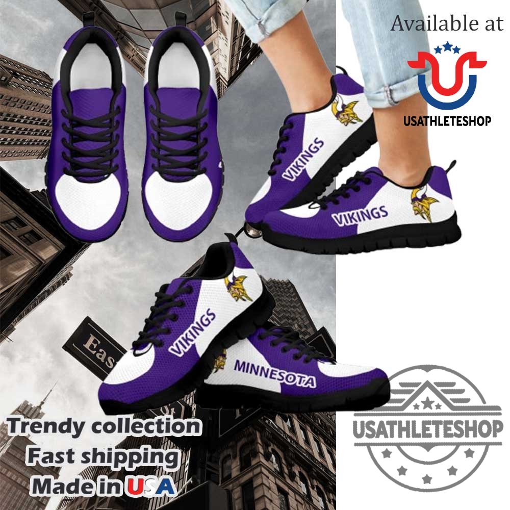Minnesota Vikings Top Logo Sneakers Wear Your Purple And Gold With Pride 3 Minnesota Vikings Top Logo Sneakers: Wear Your Purple and Gold with Pride!