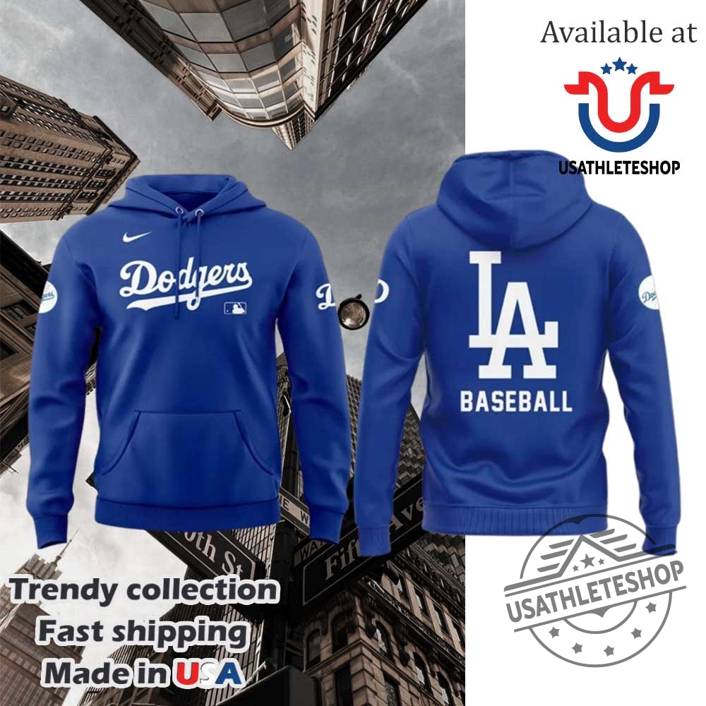 "Celebrate With Unique Anniversary Shoes and Commemorative Sports Shirts" 31 2025 Los Angeles Dodgers Blue Hoodie