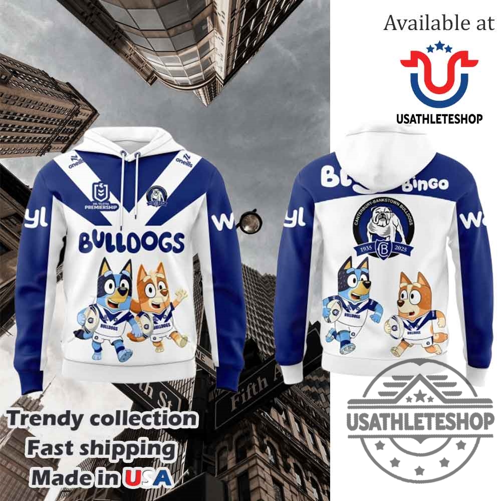 "Top 5 Must-Have 2025 Sports T-Shirts and Hoodies Revealed" 7 Canterbury Bulldogs Bluey And Bingo Hoodie