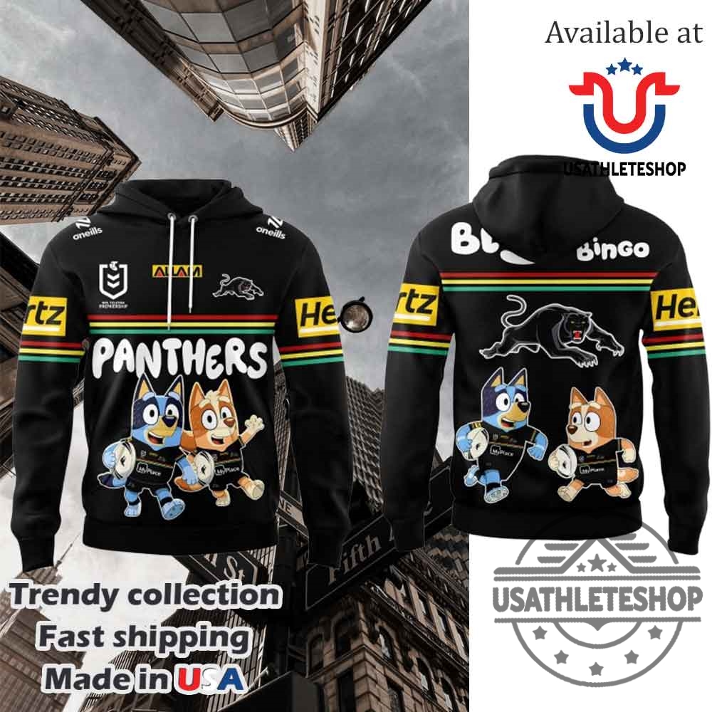 "Top 5 Must-Have 2025 Sports T-Shirts and Hoodies Revealed" 8 Penrith Panthers Bluey And Bingo Hoodie