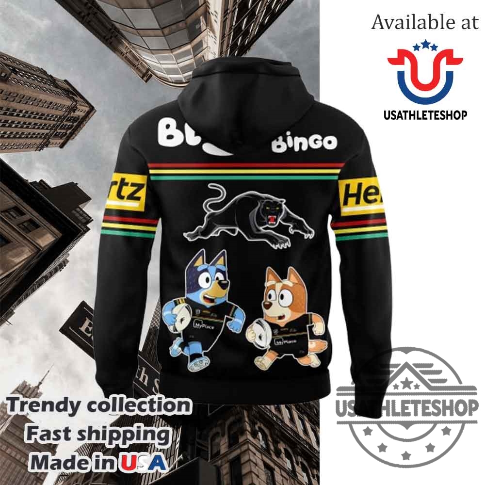 Penrith Panthers Bluey And Bingo Hoodie 6 Penrith Panthers Bluey and Bingo Hoodie