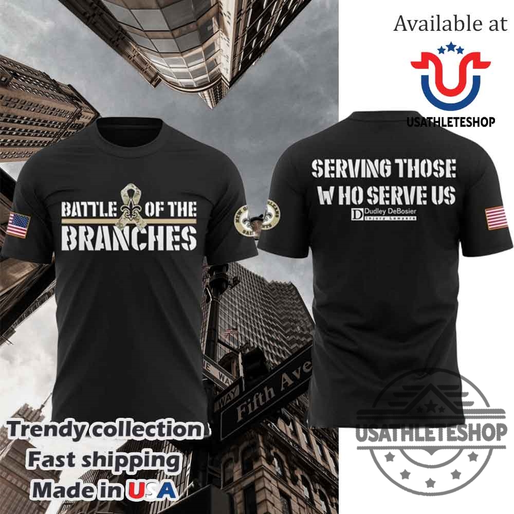 "Top 5 Must-Have 2025 Sports T-Shirts and Hoodies Revealed" 10 New Orleans Saints Annual Battle Of The Branches Tshirt