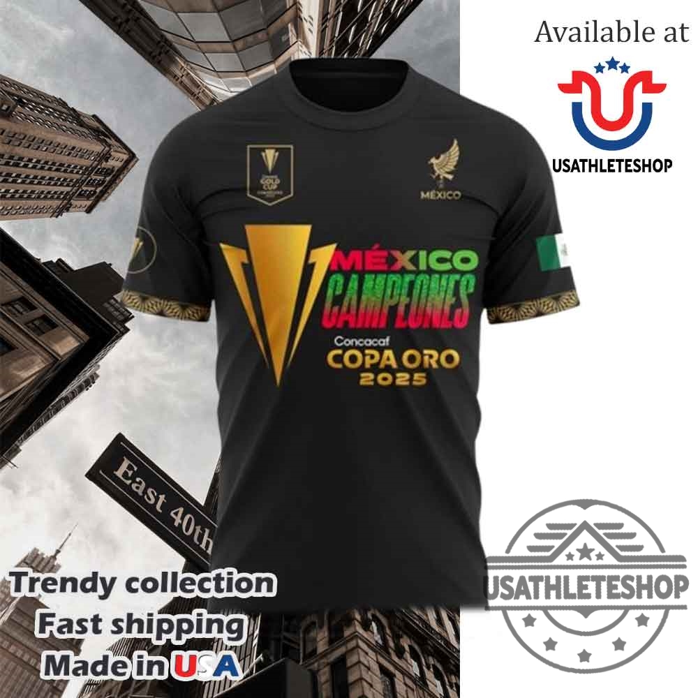 Camiseta Del Campeon De La Copa Oro De La Concacaf Mexico 2025 4 Camiseta del campeon de la Copa Oro de la Concacaf Mexico 2025
