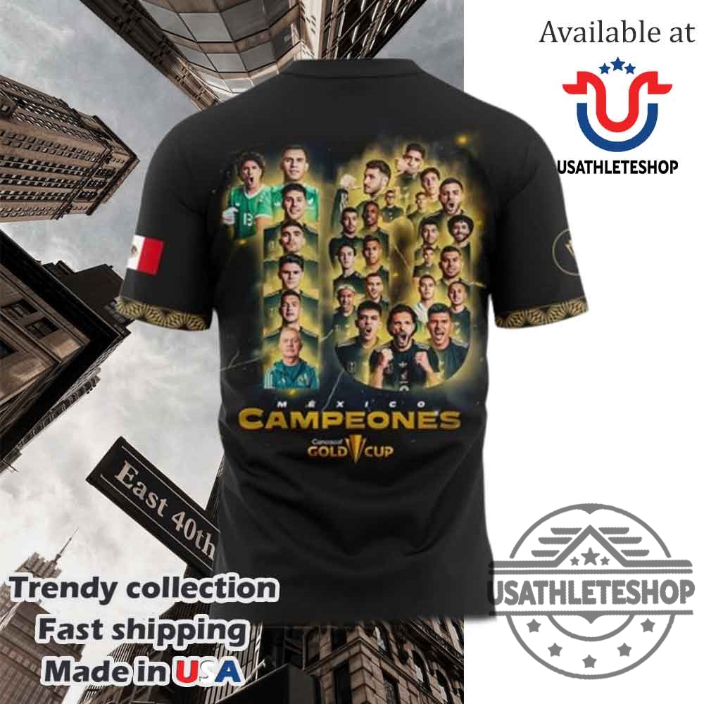 Camiseta Del Campeon De La Copa Oro De La Concacaf Mexico 2025 5 Camiseta del campeon de la Copa Oro de la Concacaf Mexico 2025