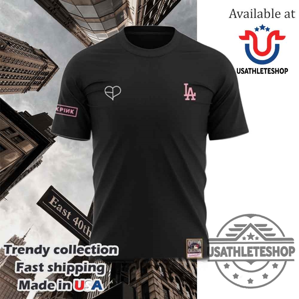 Los Angeles Dodgers X Blackpink 2025 World Tour Tshirt 5 Los Angeles Dodgers x Blackpink 2025 World Tour T-shirt