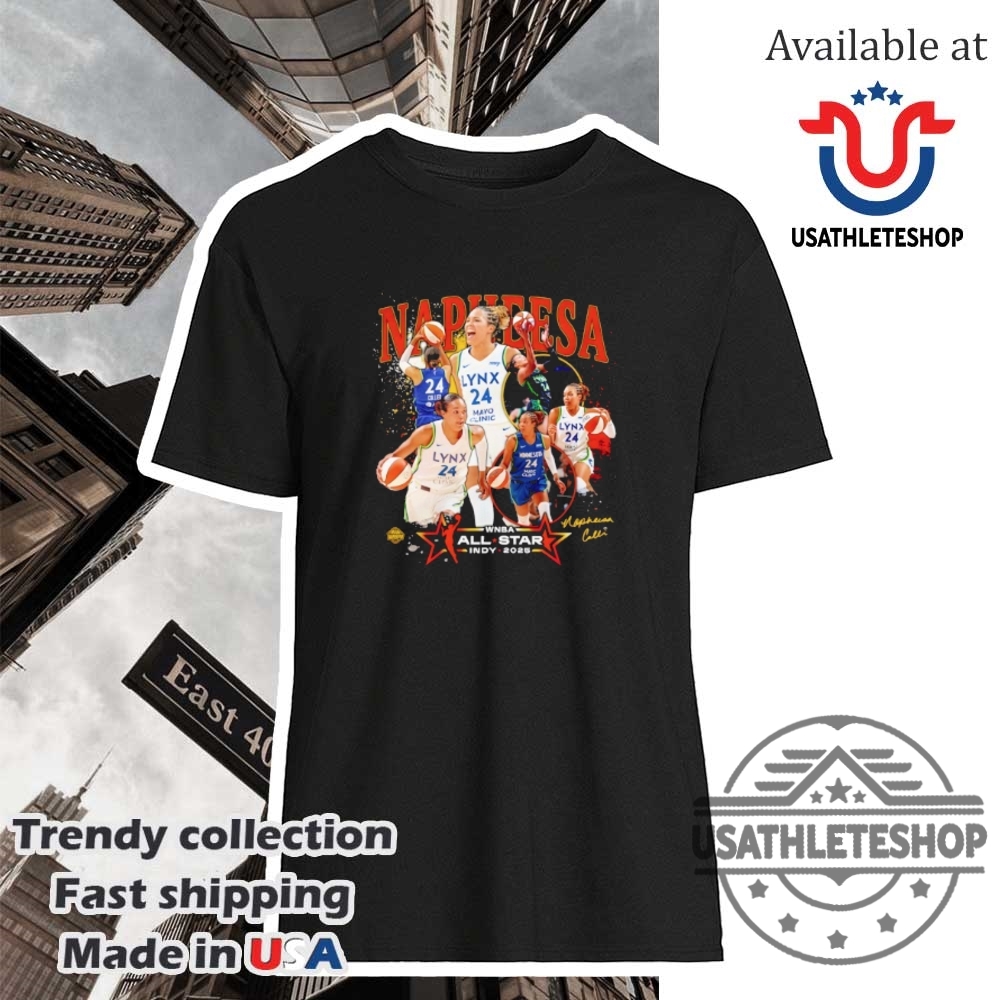 "Custom Air Max Plus Shoes & Unique Shirts for Sports Fans" 15 Allstar Game Minnesota Lynx Napheesa Collier Stadium Signature 2025 Shirt