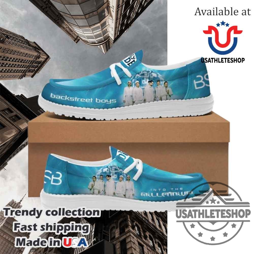 "Custom Air Max Plus Shoes & Unique Shirts for Sports Fans" 28 Backstreet Boys Into The Millennium Limited Edition Hey Dude Shoes