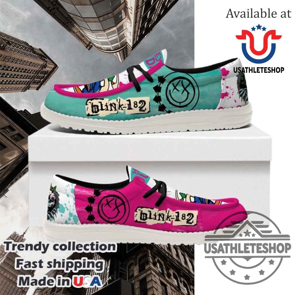 "Custom Air Max Plus Shoes & Unique Shirts for Sports Fans" 29 Blink182 Skanking Bunny Limited Edition Hey Dude Shoes