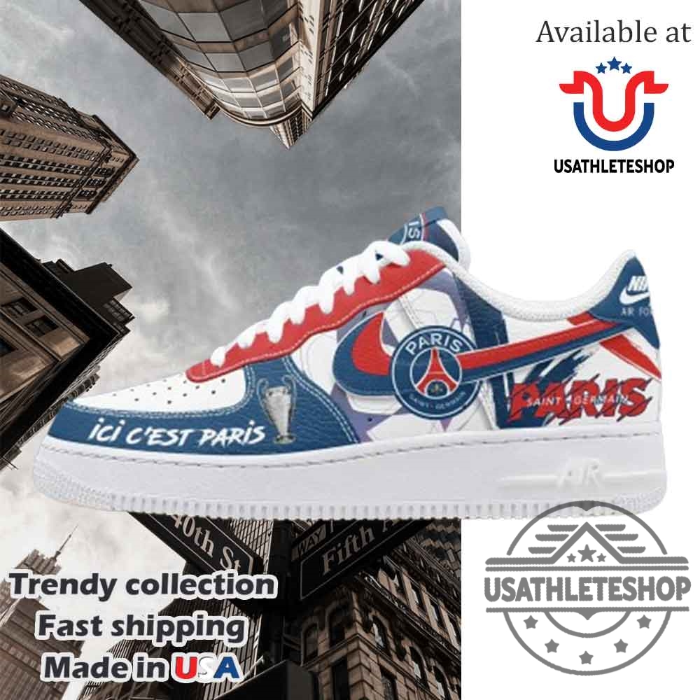 Paris Saint Germain Uefa Champions League Winner Ici Cest Paris Air Force Shoes 5 Paris Saint Germain Uefa Champions League Winner Ici Cest Paris Air Force Shoes usathleteshop 3