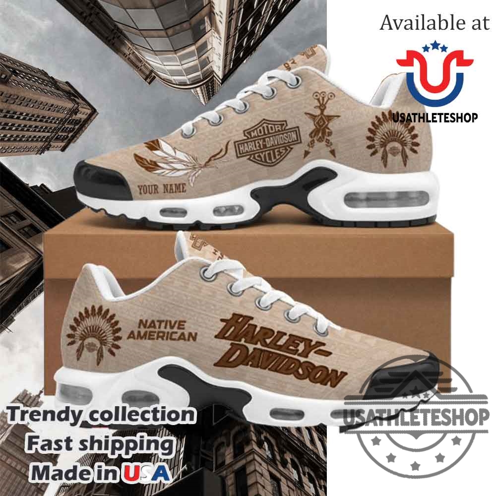 Harley Davidson Native American Limited Edition Custom Air Max Plus Shoes 3 Harley Davidson Native American Limited Edition Custom Air Max Plus Shoes
