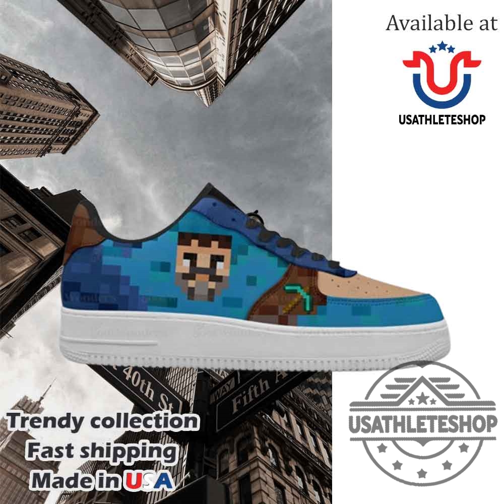 Steve Minecraft Movie Af1 Shoes