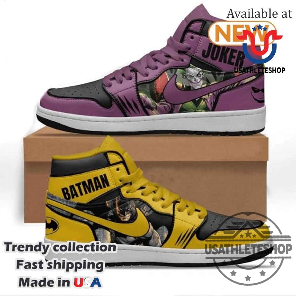 "Limited Edition Nike Air Force 1 and Hey Dude Shoes Collection 2025" 12 Batman Vs Joker Character Air Jordan 1 Hightop Shoes