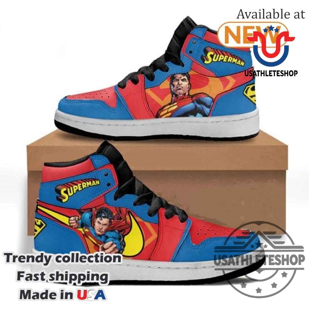 Superman Dc Heroes Air Jordan 1 Hightop Shoes 3 Superman DC Heroes Air Jordan 1 Hightop Shoes