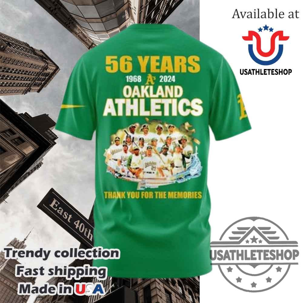 Oakland As 56 Years Commemorative T Shirt Nike Mlb Farewell Fan Tee 5 Oakland As 56 Years Commemorative T Shirt Nike MLB Farewell Fan Tee