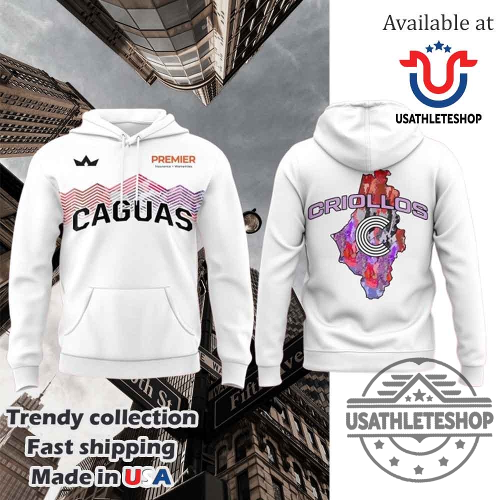 "Top Champion T-Shirts and Hoodies for Sports Fans in 2025" 12 Caguas Criollos Hoodie White Baseball Fan Gear