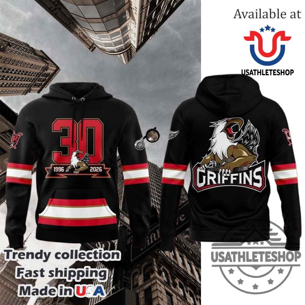 "Top Champion T-Shirts and Hoodies for Sports Fans in 2025" 15 Grand Rapids Griffins 30Th Anniversary Celebrations Hoodie
