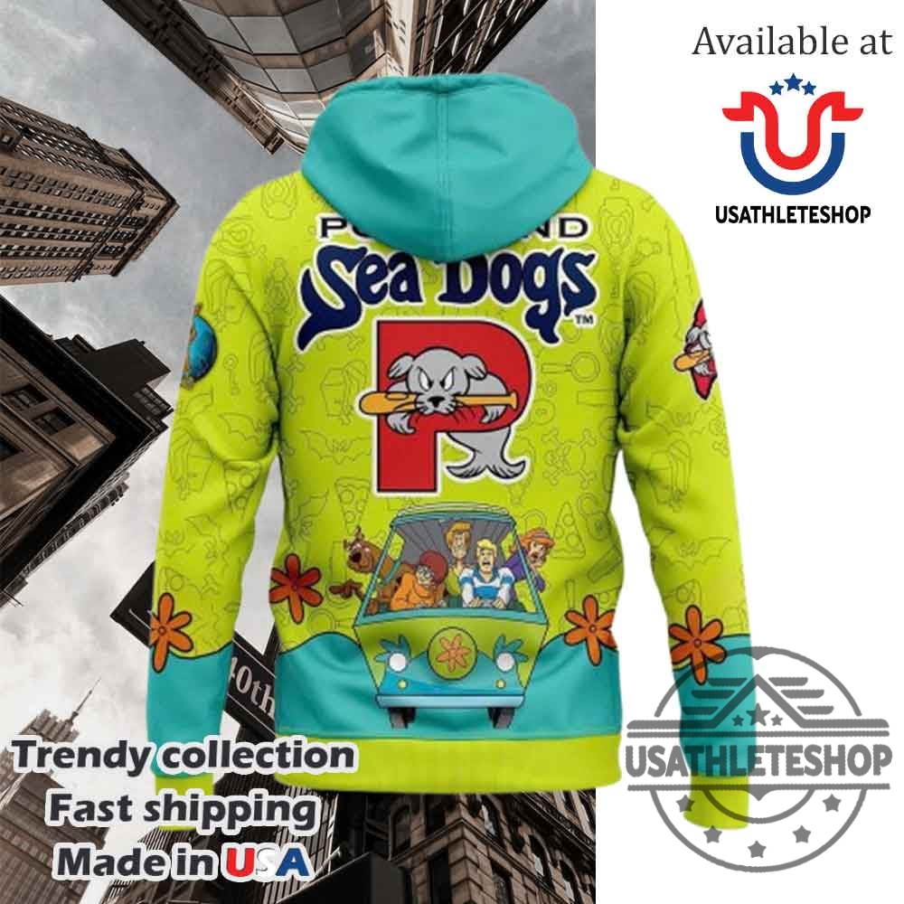 Portland Sea Dogs Scoobydoo Day 2025 All Over Print Hoodie 4 Portland Sea Dogs Scooby-Doo Day 2025 All Over Print Hoodie