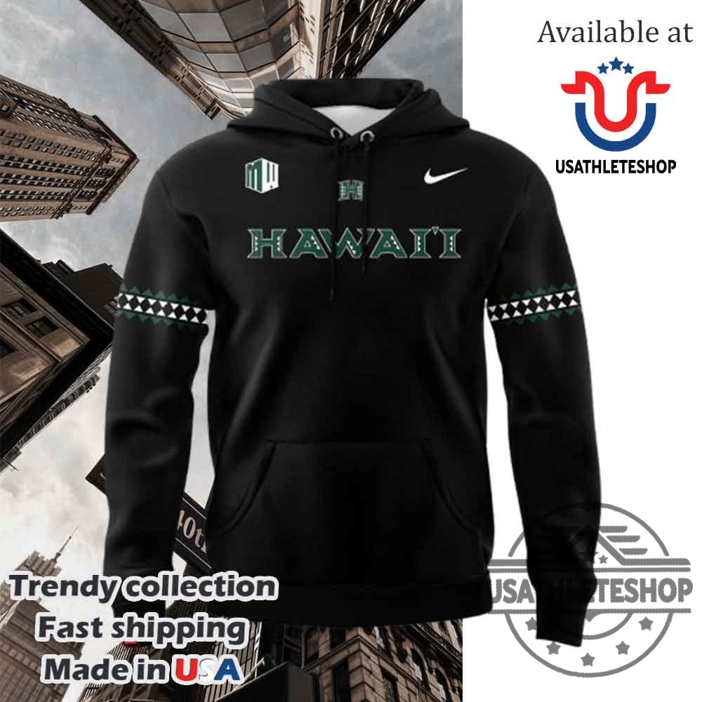 Hawaii Rainbow Warriors Football New Uniforms Hoodie 5 Hawaii Rainbow Warriors football New Uniforms Hoodie