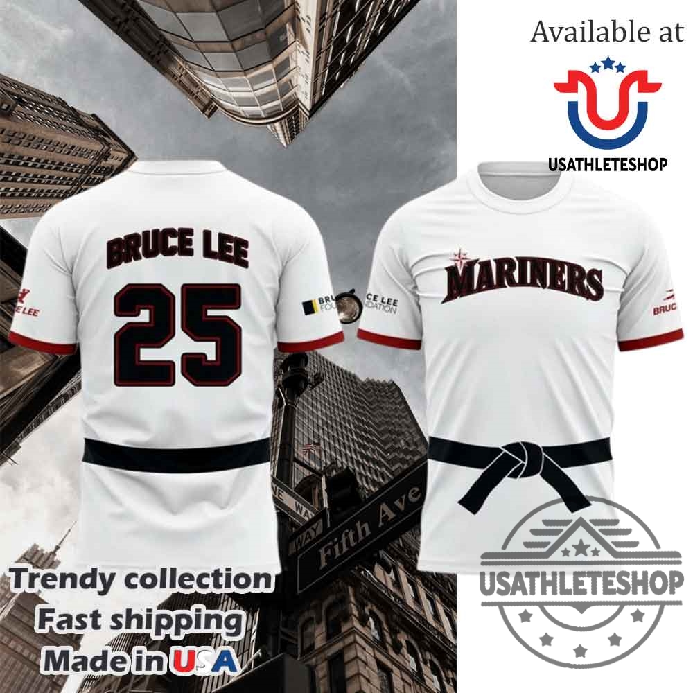 "Top Champion T-Shirts and Hoodies for Sports Fans in 2025" 21 Seattle Mariners Bruce Lee Night Tshirt
