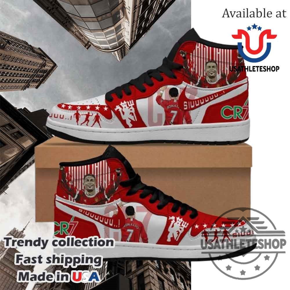 Cristiano Ronaldo Cr7 Manchester United Shoes Siuuuu Sneakers