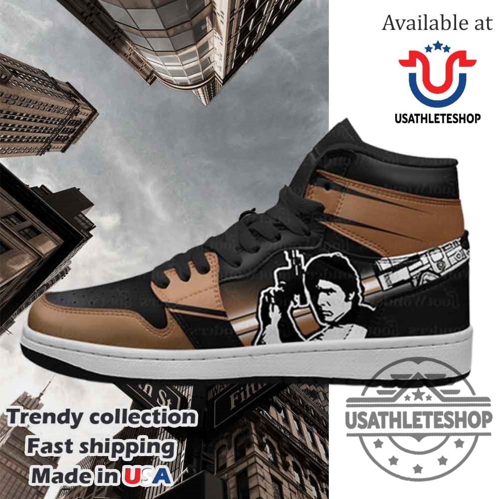 Han Solo Star Wars Jordan 1 Shoes 4 Han Solo Star Wars Jordan 1 Shoes