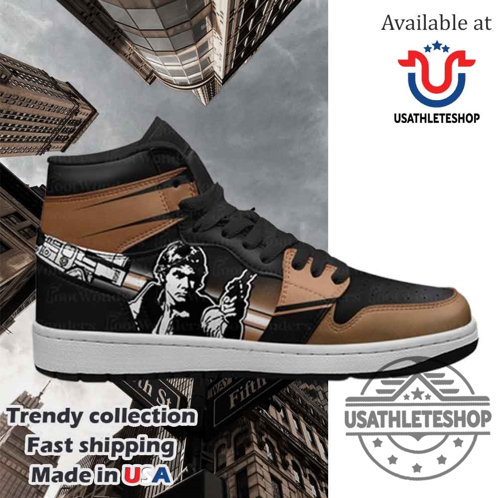 Han Solo Star Wars Jordan 1 Shoes 5 Han Solo Star Wars Jordan 1 Shoes
