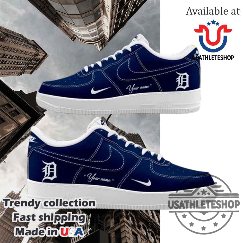Custom Detroit Tigers For Fan Air Force 1 Sneakers