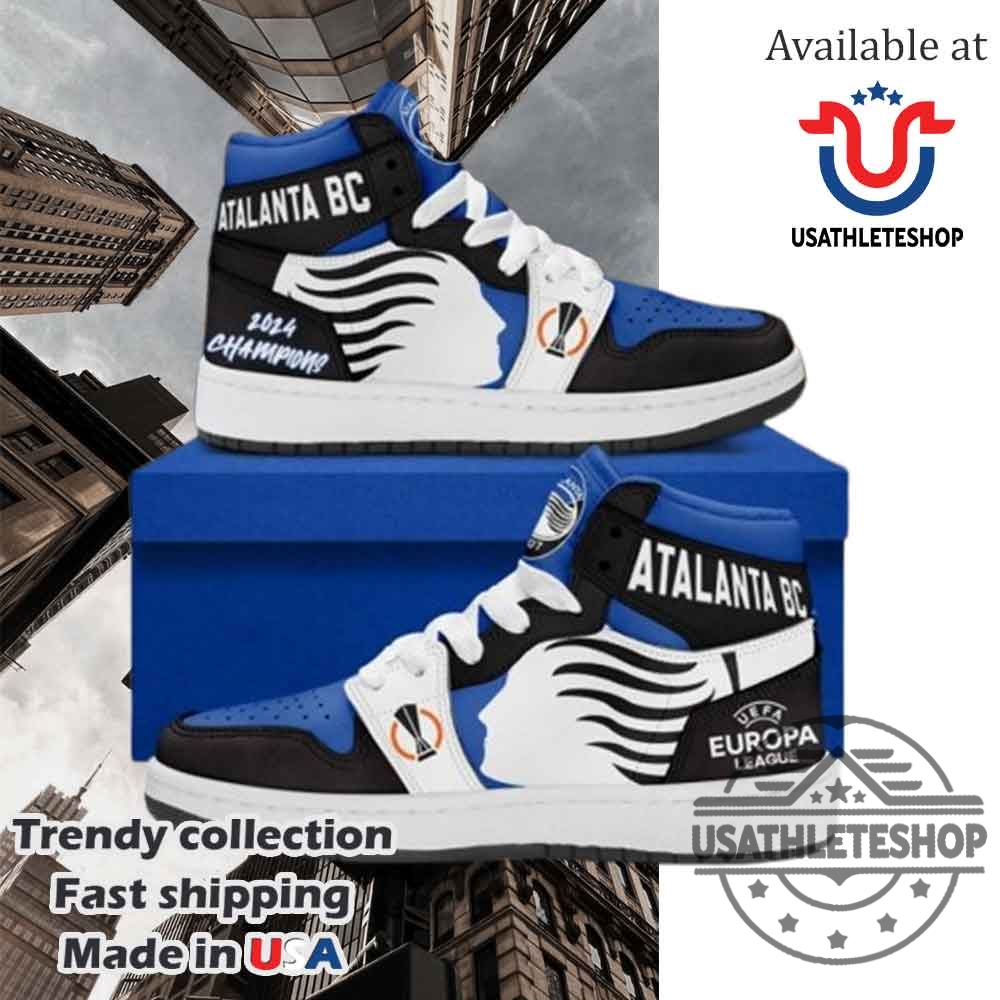 Atalanta Bc 2024 Champions Uefa Europa League Air Jordan 1 High Top Shoes