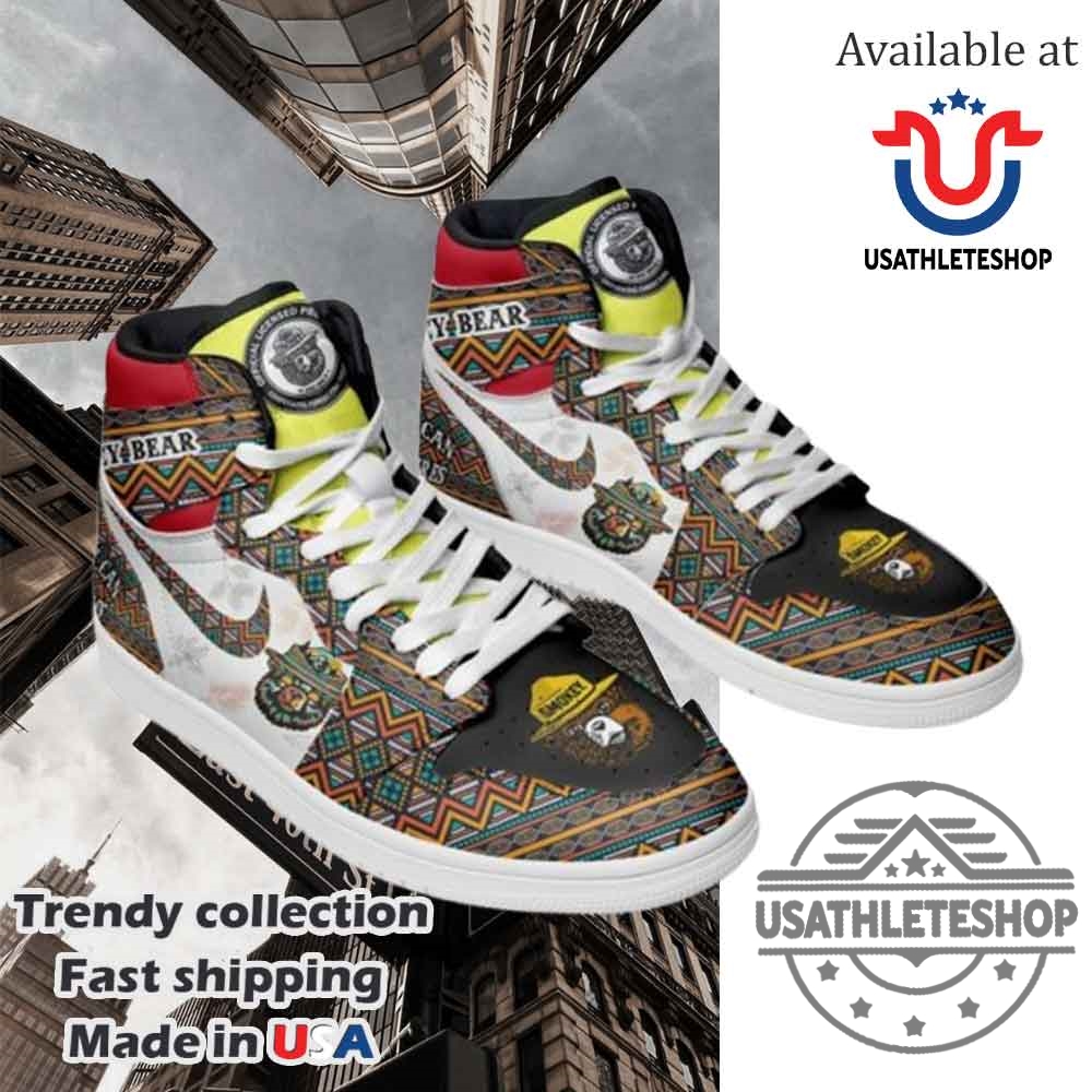 Smokey Bear Only You Can Prevent Wildfires Air Jordan 1 High Top Shoes