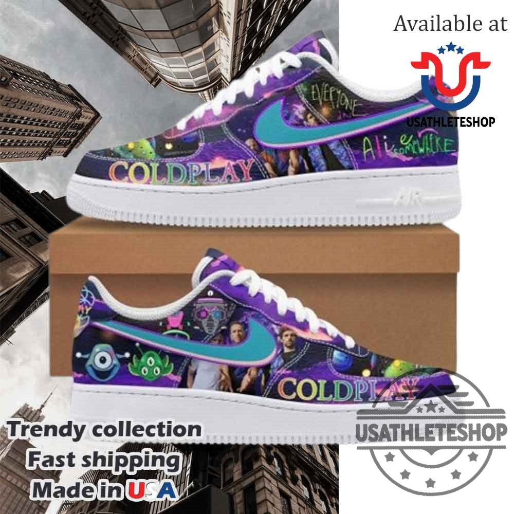Coldplay Band Music Of The Spheres Nike Air Force 1 Shoes