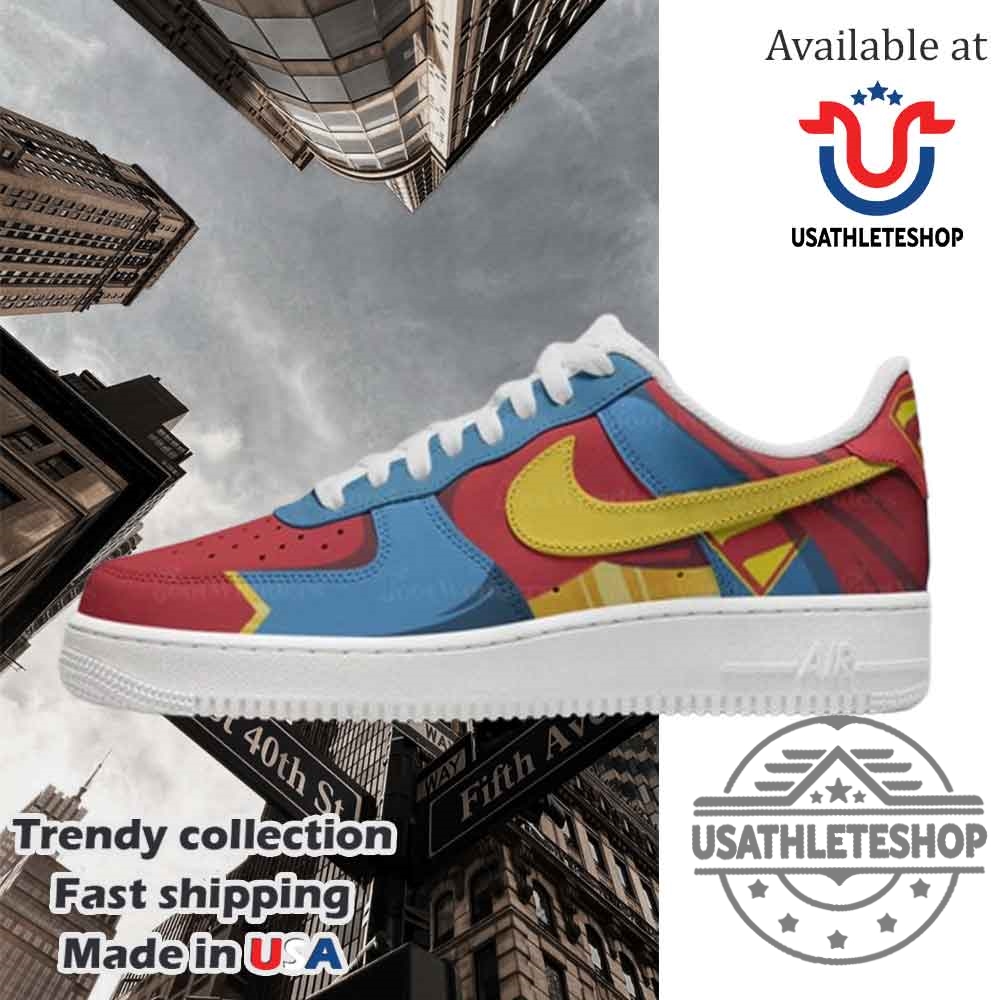 Supergirl Superman Nike Air Force 1 Shoes 4 Supergirl Superman Nike Air Force 1 Shoes