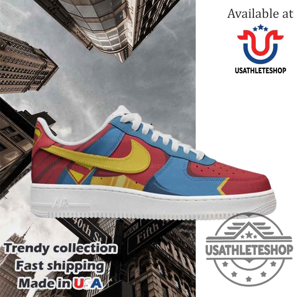Supergirl Superman Nike Air Force 1 Shoes 5 Supergirl Superman Nike Air Force 1 Shoes