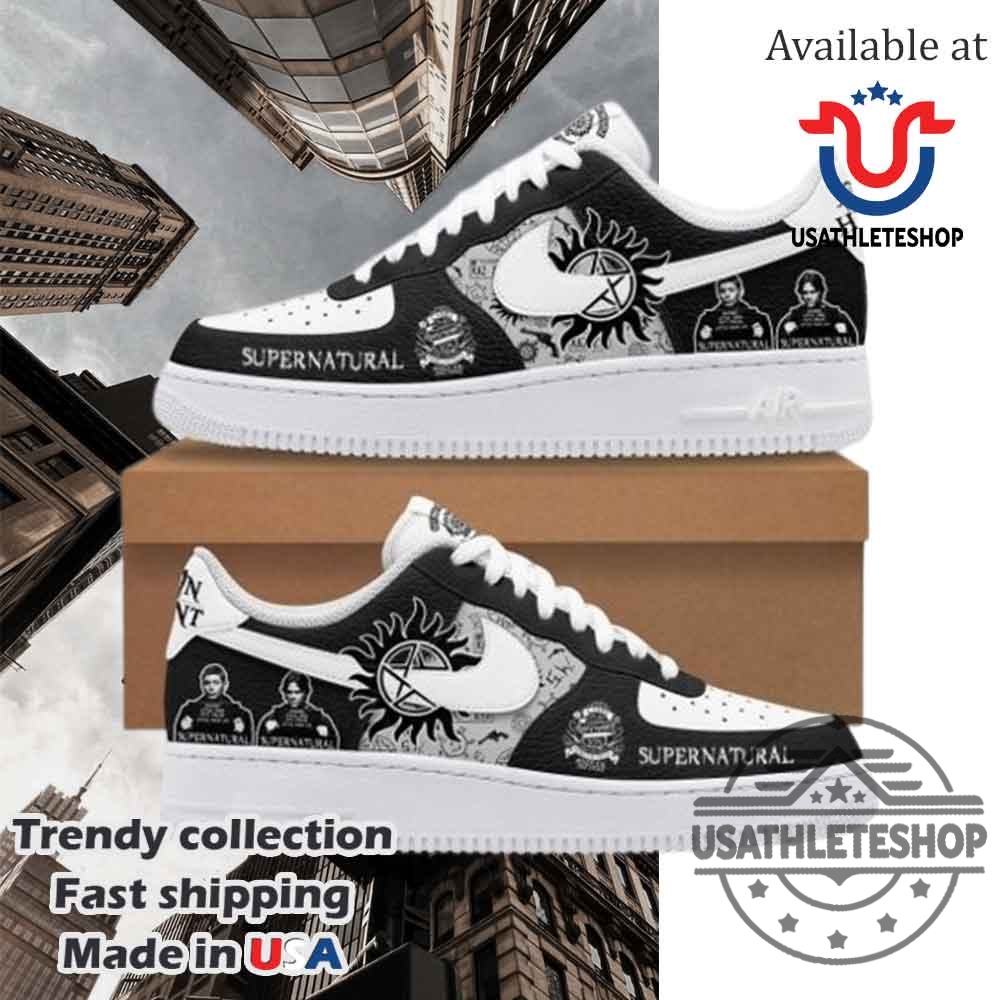 Supernatural Tv Series Carry On My Wayward Nike Air Force 1 Shoes