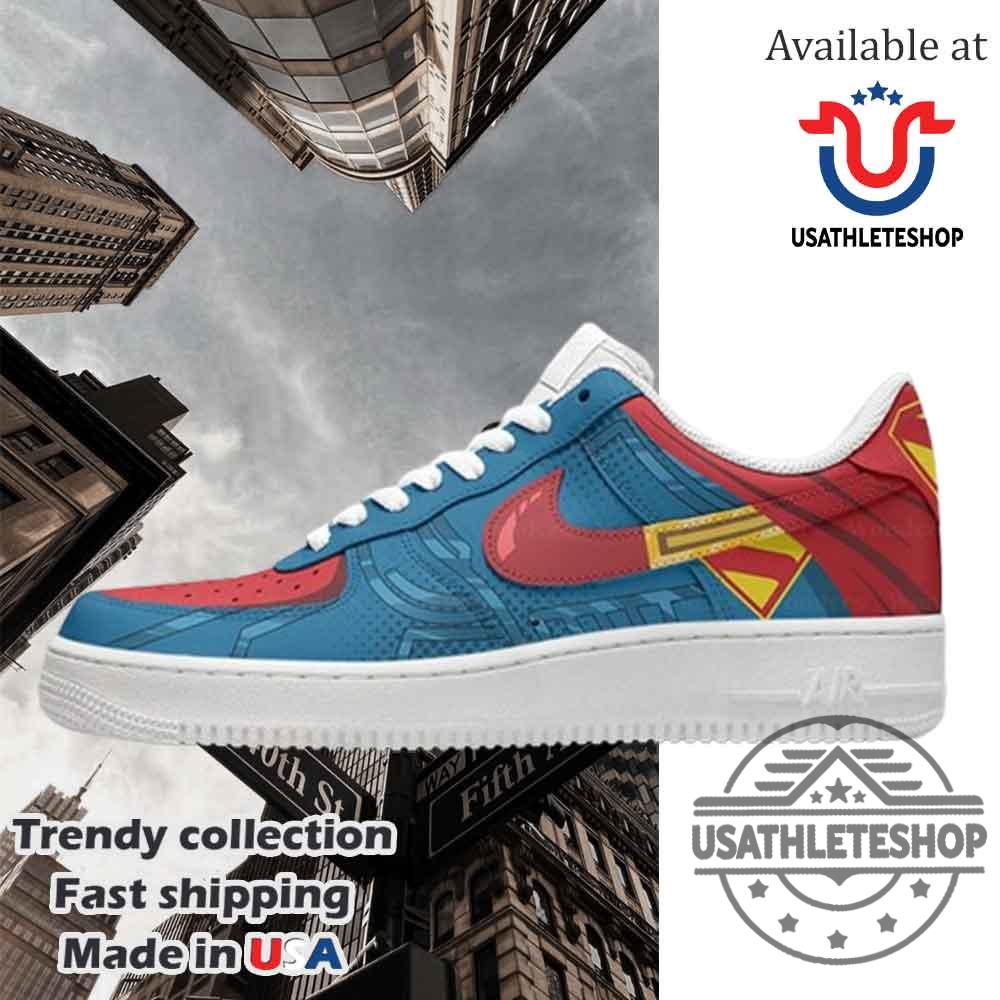 Superman Movie Nike Air Force 1 Shoes Low Top 4 SuperMan Movie Nike Air Force 1 Shoes Low Top