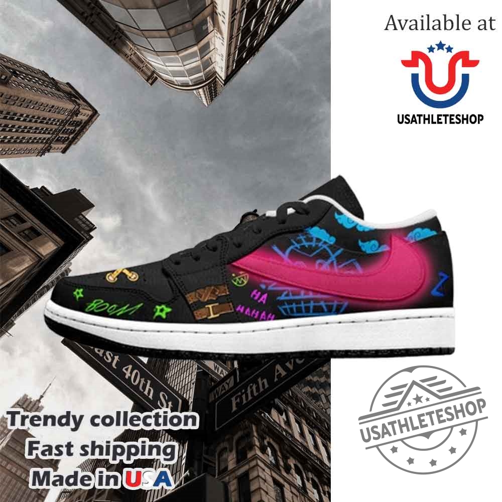 League Of Legends Arcane Jinx Art Sneakers 4 League of Legends Arcane Jinx Art Sneakers
