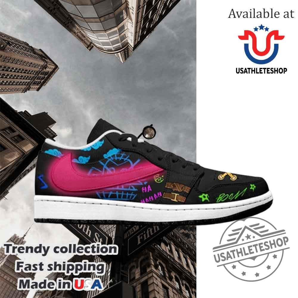 League Of Legends Arcane Jinx Art Sneakers 5 League of Legends Arcane Jinx Art Sneakers