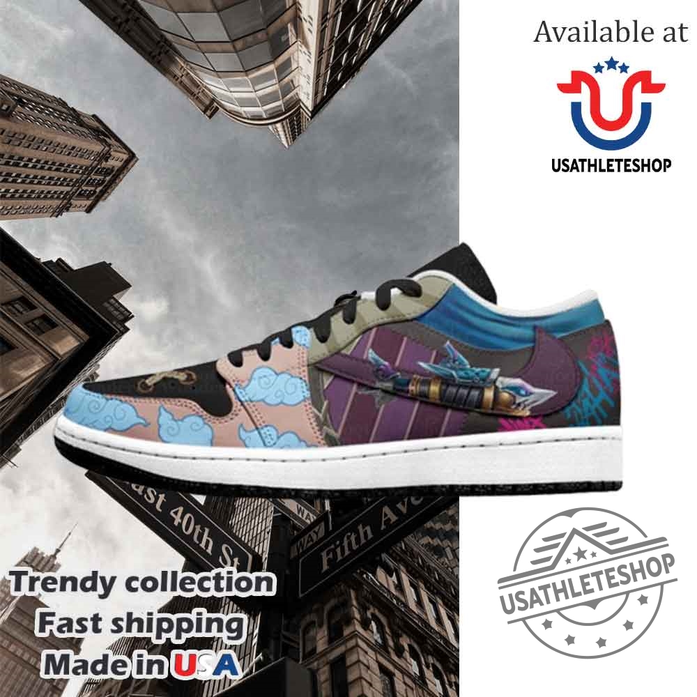 Jinx Fishbones Clouds Sneakers Arcane Inspired Character Art Shoes 4 Jinx Fishbones & Clouds Sneakers Arcane Inspired Character Art Shoes